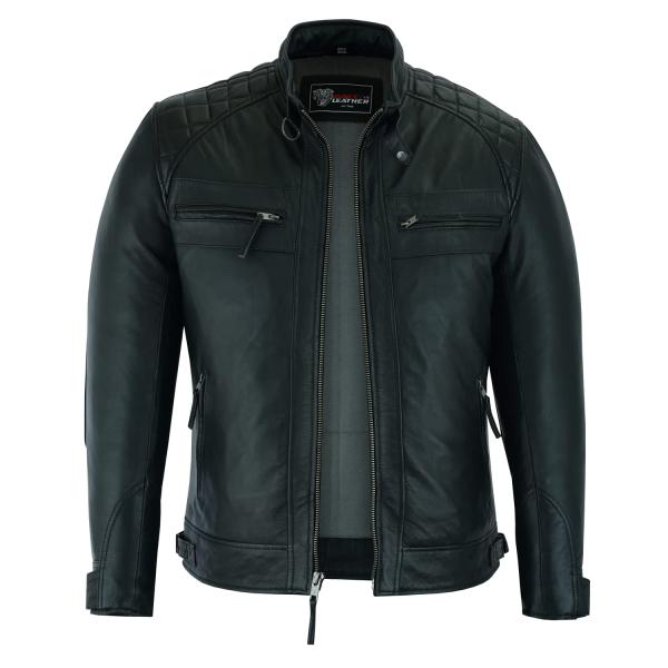 【並行輸入品】Vance Leathers' Men's Cafe Racer Gatsby Bla...