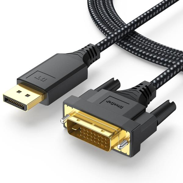 DteeDck DisplayPort   DVIケーブル 6フィート DPディスプレイポートからD...