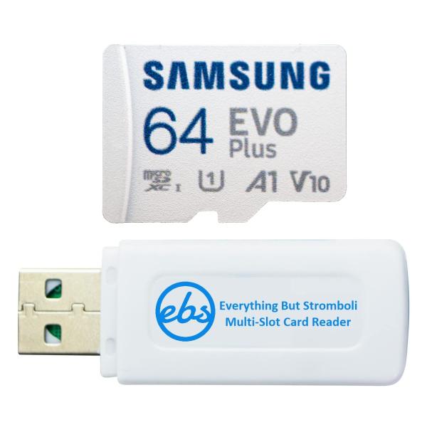 Samsung 64GB Micro SDXC EVO Plus メモリーカード Samsung P...