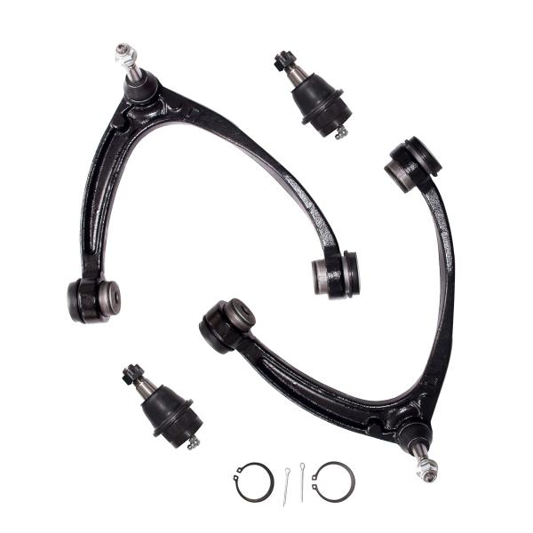 【並行輸入品】Amumu 4pc フロントアッパーコントロールアーム ローワーボールジョイント 07...