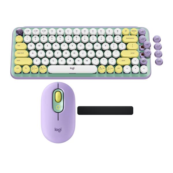 Logitech POP Keys Wireless Mechanical Keyboard and...