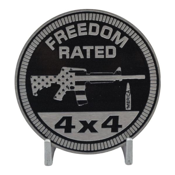 【並行輸入品】CUSTOM4X4BADGES製フリーダム定格メタル4x4バッジ。 Freedom R...