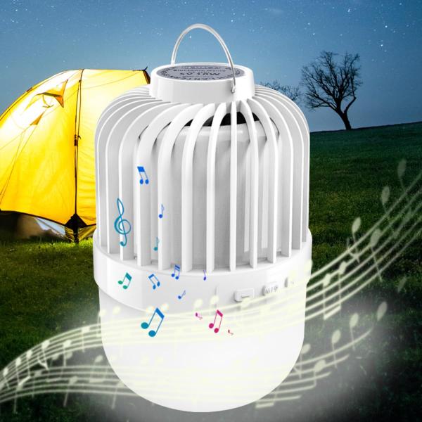 Garberiel LED Camping Lantern with Bluetooth Speak...