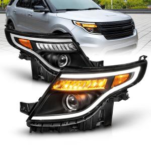 AmeriLite 2011 2015 Ford Explorer LED チューブ シグナル プロジェクター ブラック 交換用ヘ 並行輸入品｜Import tabaido