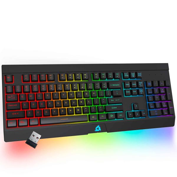 KLIM Rival Wireless Gaming Keyboard RGB US Layout ...