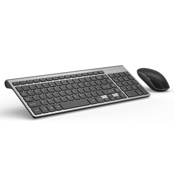 Wireless Keyboard Mouse Combo, 2.4G Compact and Ul...