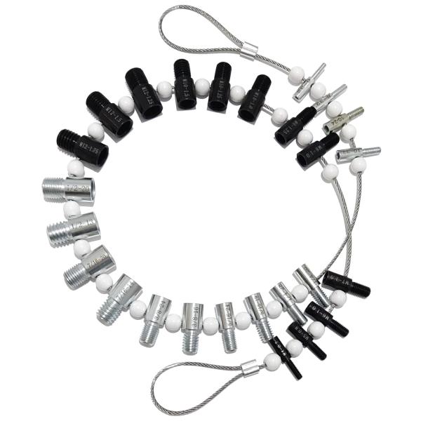 【並行輸入品】Giwaelro ナットとボルトスレッドチェッカー   26個 ネジサイズとボルトサイ...