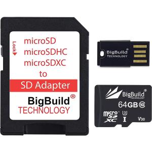 BigBuild Technology 64GB 超高速 100MB/s U3 microSDXC メモリーカード Huawei 　並行輸入