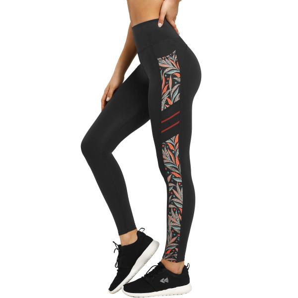 【並行輸入品】Yvette Printed Workout Leggings for Women H...