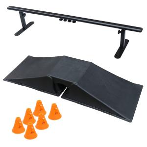【並行輸入品】TEH SMART Rider Kit Ramp, Grind Rail and Cones Set Premium S