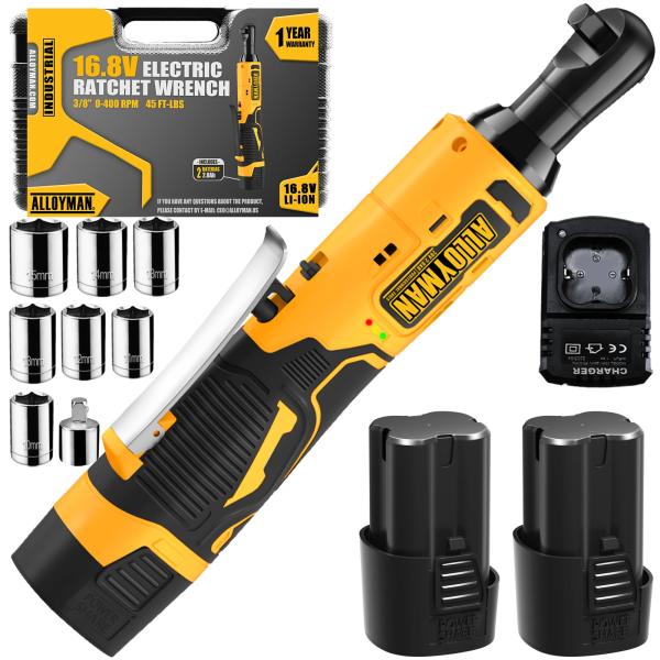 【並行輸入品】Alloyman 16.8V Cordless Electric Wrench Kit...
