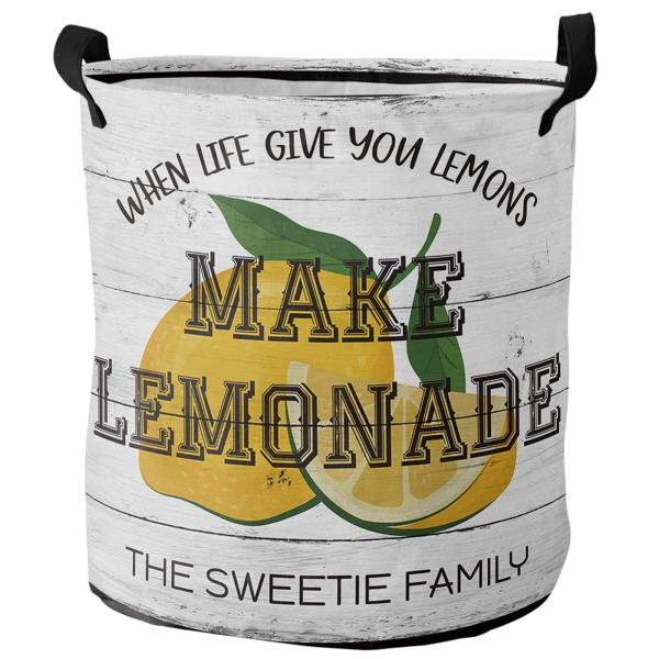 Fruit Laundry Hampers 13.8x17inch When Life Gove Y...