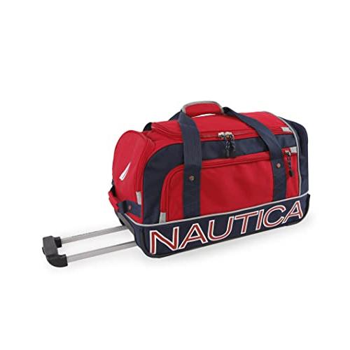 【並行輸入品】NAUTICA Submariner 22" Rolling Duffel, RED/...