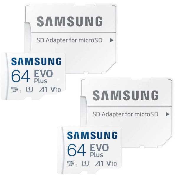 Samsung MB MC64KA/AM EVO Plus &amp; アダプター microSDXC メモ...