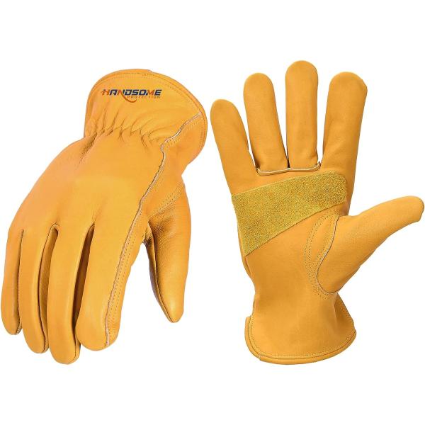 【並行輸入品】HANDSOME PROTECTION Cowhide Leather Work Gl...