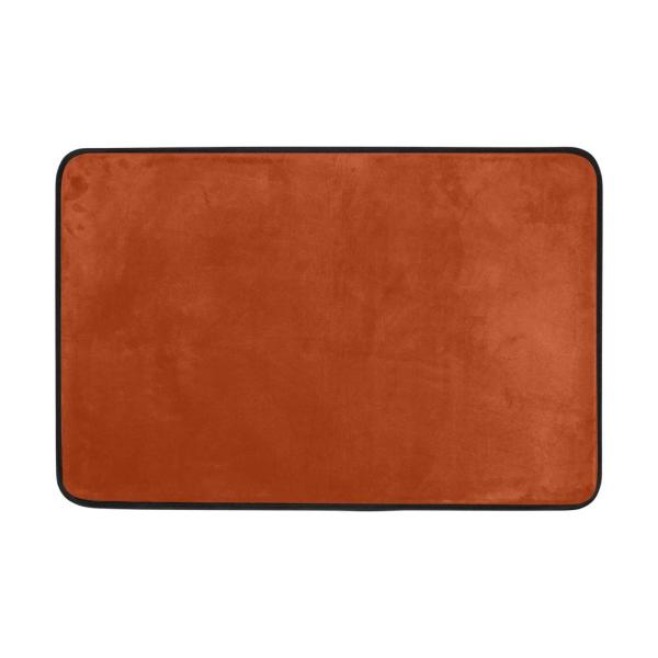 【並行輸入品】xigua Rust Solid Color Bath Rug for Bathroo...