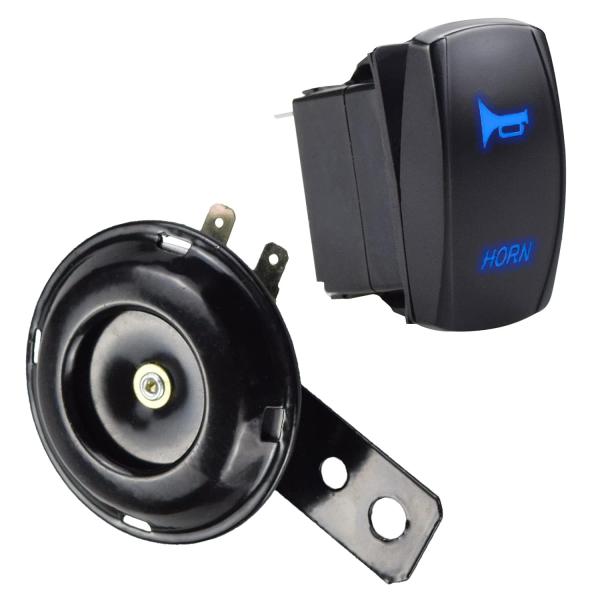 【並行輸入品】Universal Horn and Rocker Switch Kit 4Pin 2...