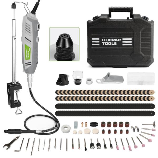 【並行輸入品】Rotary Tool Kit, 200W 1.8 AMP Huepar Tools ...
