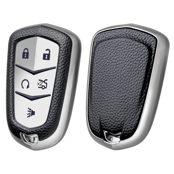 【並行輸入品】ELOHEI Key Fob Cover for Cadillac, Key Fob ...