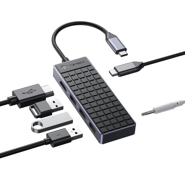 USB C ハブ アダプタ Yottamaster 6 in 1 Type C ハブ 変換アダプタ【...