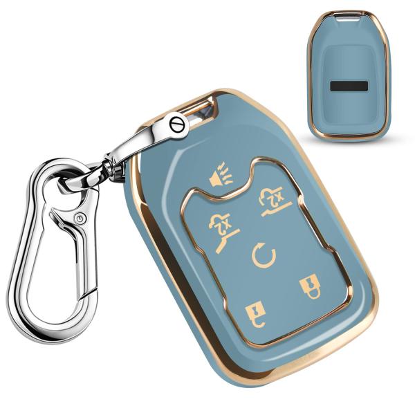【並行輸入品】QBUC for GMC 360°Protector Key Fob Cover wi...