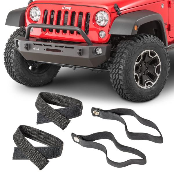 【並行輸入品】Quadratec Rear Window Roll Up Straps and So...