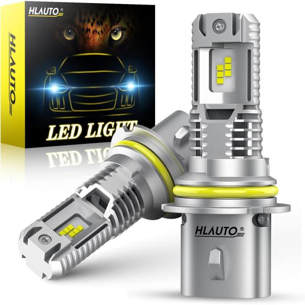 HLauto 9007/HB5 LEDヘッドライトバルブ 12000ルーメン 350%超高輝度LED...