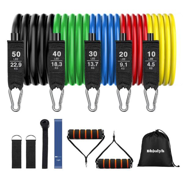 【並行輸入品】Bbjulyh 抵抗バンドセット フィットネスエクササイズコード プルロープ ストレッ...