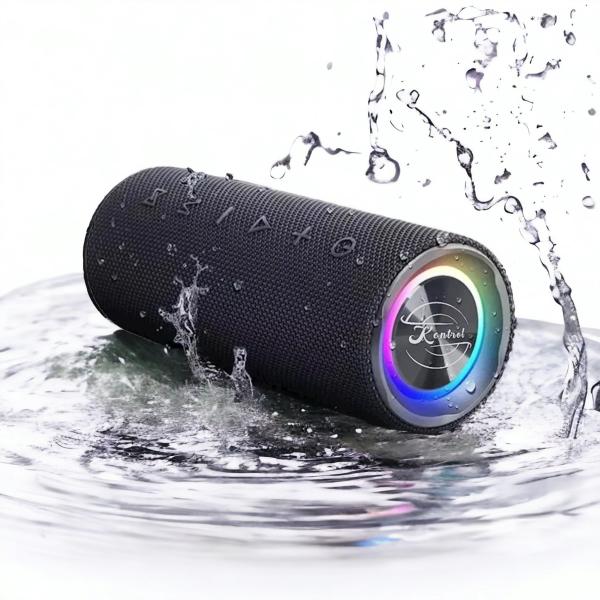 Kontrol Portable Bluetooth Speaker, Waterproof, LE...