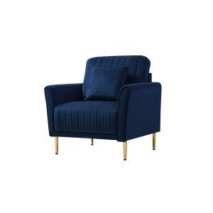 【並行輸入品】Tmosi Modern Velvet Single Sofa Couch Chair,Accent?Armchair?with