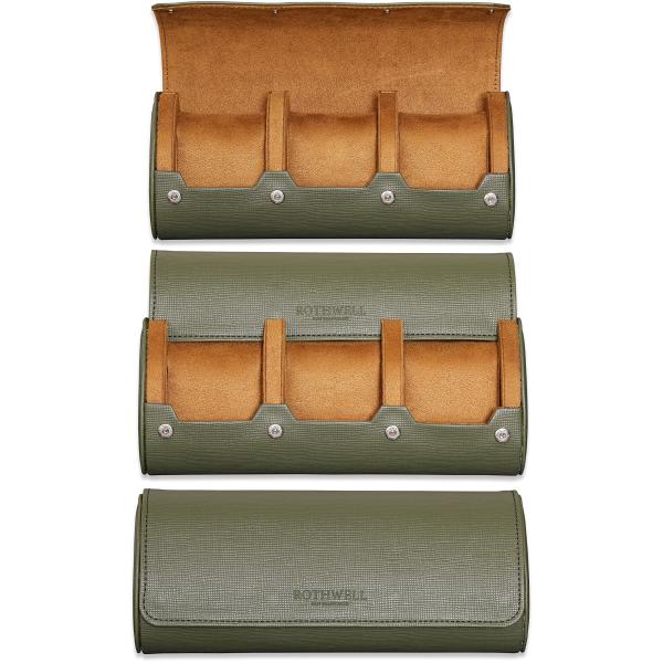 【並行輸入品】ROTHWELL 腕時計ロールトラベルケース 3つの腕時計用 | 丈夫でポータブルな保...