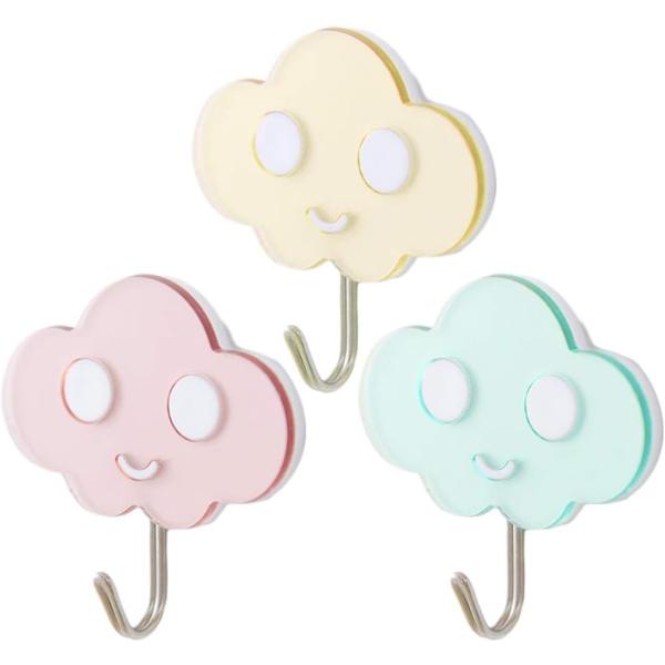 【並行輸入品】Zerodeko Wall Mount Clothes Rack 3 Pcs Cute...