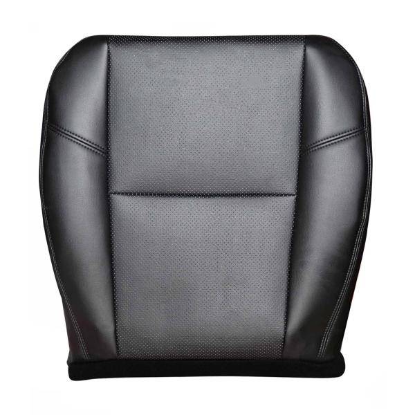 【並行輸入品】FZJDSD ブラック穴あきフロントドライバーまたは助手席側ボトム交換用レザーシートカ...