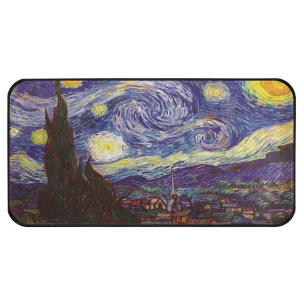 Kigai Van Gogh The Starry Night Kitchen Rug Mat An...
