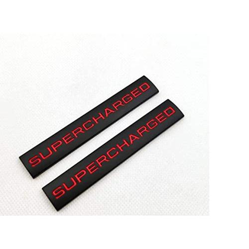 【並行輸入品】2Pcs 3D Raised Supercharged Logo Car Emblem...