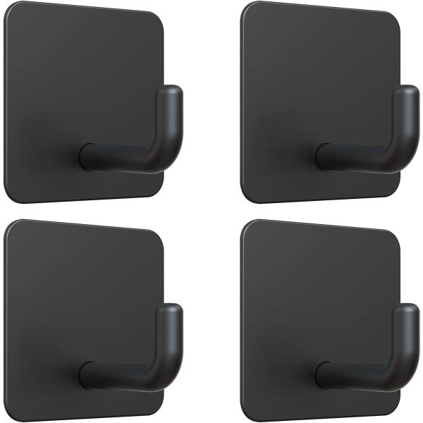 【並行輸入品】VIS'V Adhesive Hooks  Black Self Adhesive S...