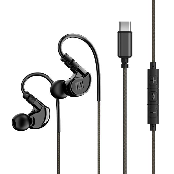 o M6 Sport USB C Wired Earbuds with Memory Wire Ea...