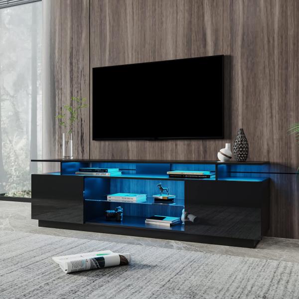 Entertainment TV Stand for TVs up to 85 inch Flat ...