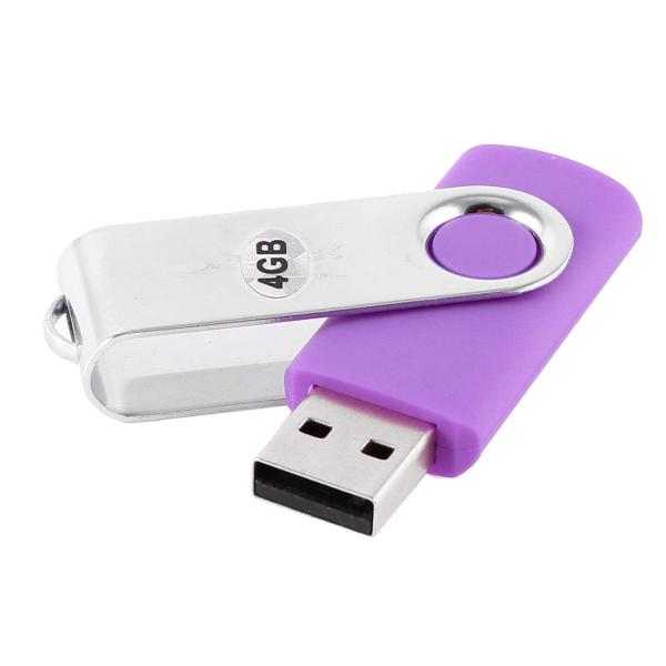 Qtqgoitem Light Purple Aluminum Clip 4GB Memory St...