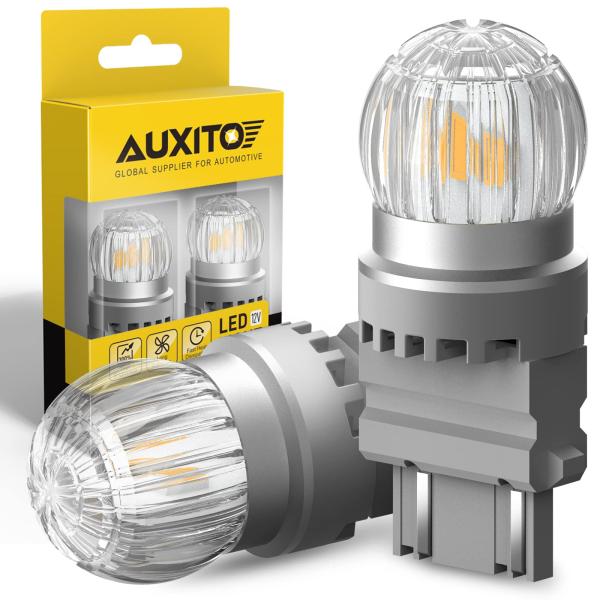 【並行輸入品】AUXITO 3157 LED電球 ウィンカー アンバー イエロー 350%明るさ 3...