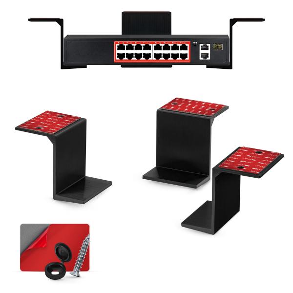 BRAINWAVZ 3” Under Desk Laptop &amp; Device Holder Mou...