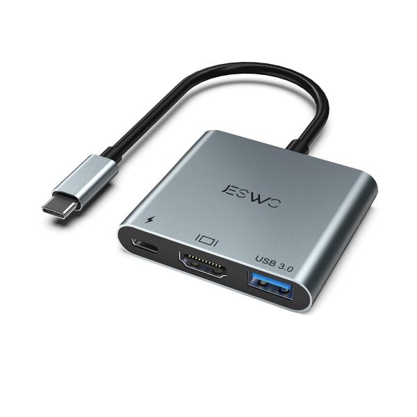 【並行輸入品】JESWO USB C デジタル AV マルチポートアダプター MacBook HDM...