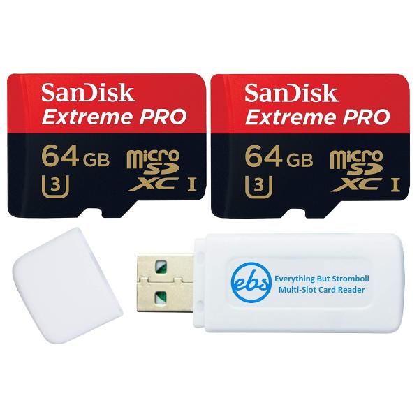 SanDisk Micro Extreme Pro (2 Pack) 64GB Memory Car...