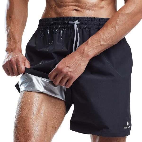 HOTSUIT Mens Sauna Shorts Sweat Sauna Pants Gym Ex...