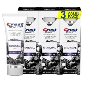 Crest 3D White Whitening Therapy Charcoal Deep Cle...