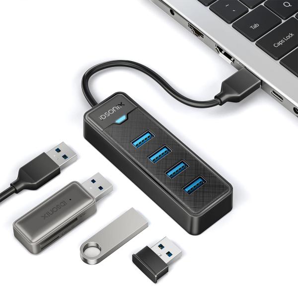 【並行輸入品】iDsonix 4ポート USBハブ 3.0 ノートパソコン用   iDsonix U...
