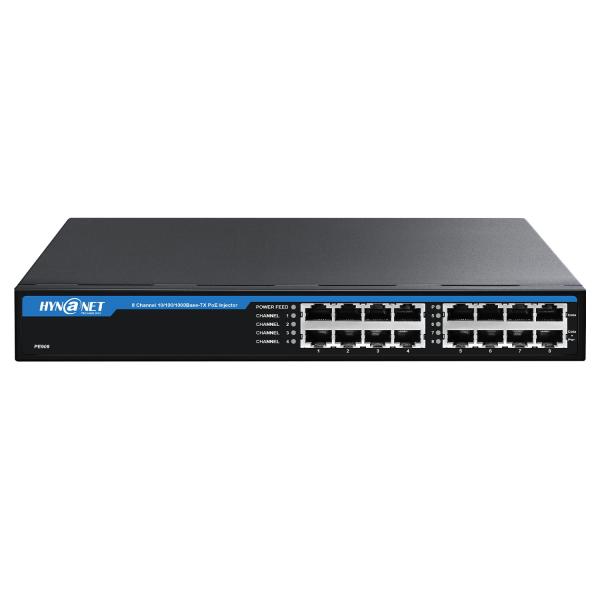 HYN@NET 8 Port Active Gigabit PoE Injector IEEE802...