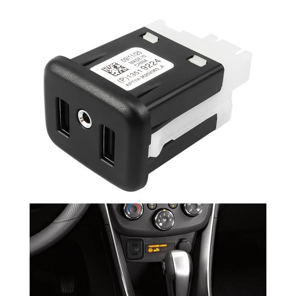 【並行輸入品】Dual USB Port Interface AUX Jack Fit for Se...