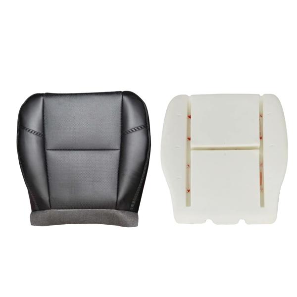 【並行輸入品】SecosAutoparts 運転席側レザー穴あきシートカバー ブラック&amp;フォームクッ...