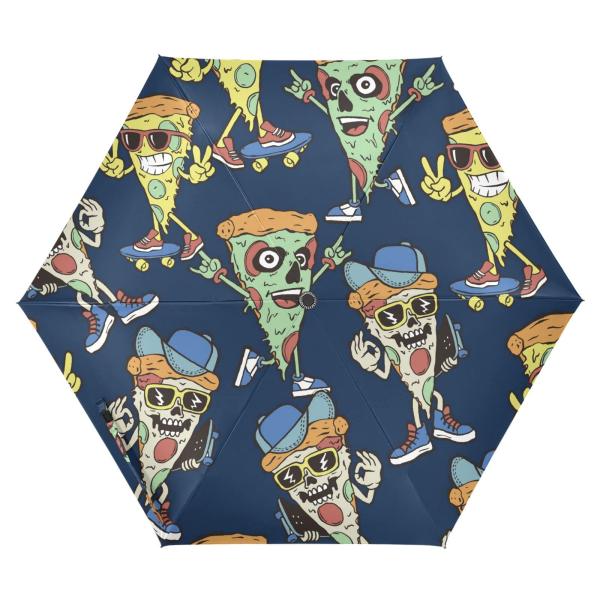 【並行輸入品】ZENWAWA Travel Umbrella (Skull Pizza) Auto ...